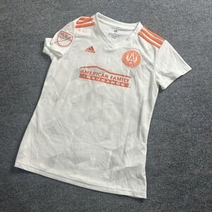 Atlanta United FC Jersey Womens Small White MLS Soccer Adidas Climalite Dovie 7